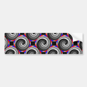 Dubbla Yin Yang Spiral av Kenneth Yoncich Bildekal