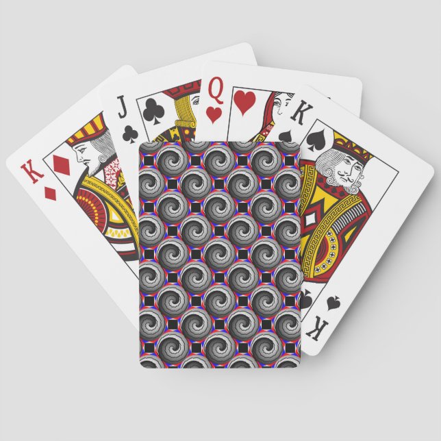 Dubbla Yin Yang Spiral av Kenneth Yoncich Casinokort (Baksidan)