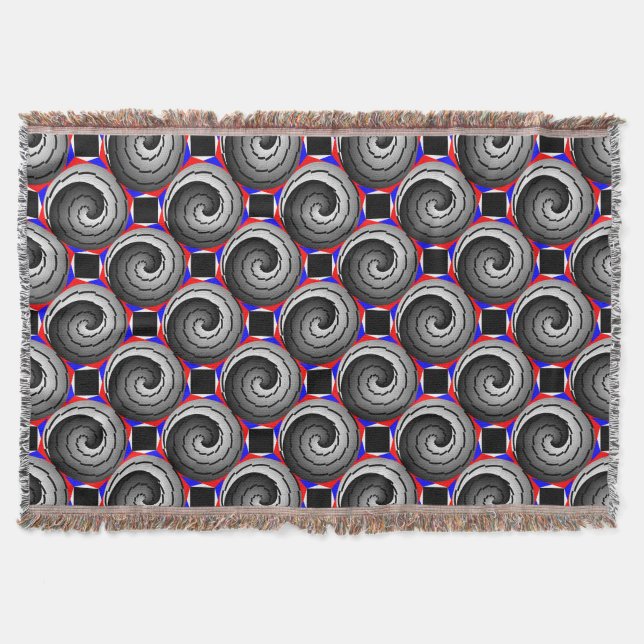 Dubbla Yin Yang Spiral av Kenneth Yoncich Mysfilt (Framsidan)