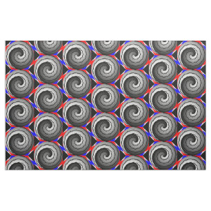 Dubbla Yin Yang Spiral av Kenneth Yoncich Tyg