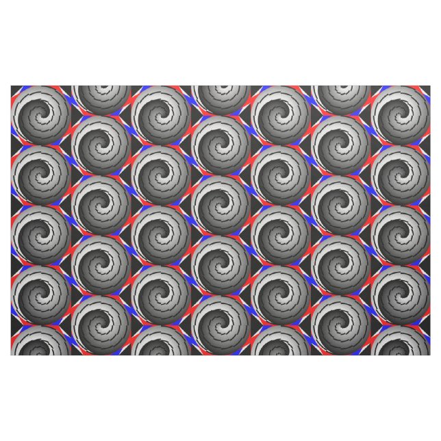 Dubbla Yin Yang Spiral av Kenneth Yoncich Tyg (Fat Quarter)