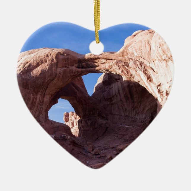 Dubblabågar Julgransprydnad Keramik (Framsidan)