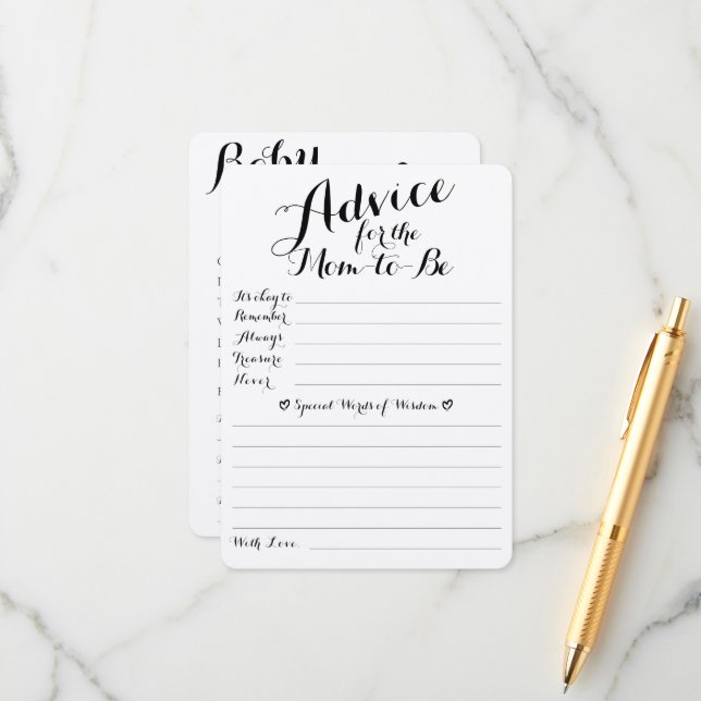 Dubblan Baby Önskemål Advice & Predictions Sidokor Tilläggskort (Fram/Back In Situ)