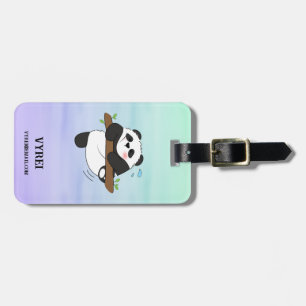 Dubblan Cute Klipp ut Panda, sida fram Bagagebricka