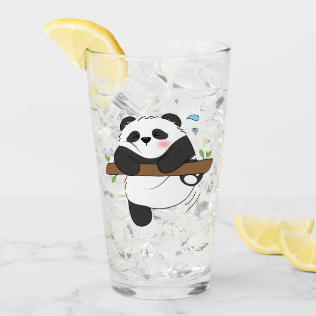 Dubblan Cute Klipp ut Panda, sida fram Glaskopp (Framsida Ice)