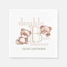 Dubblan dubbla Baby Shower Cute Modern Bears