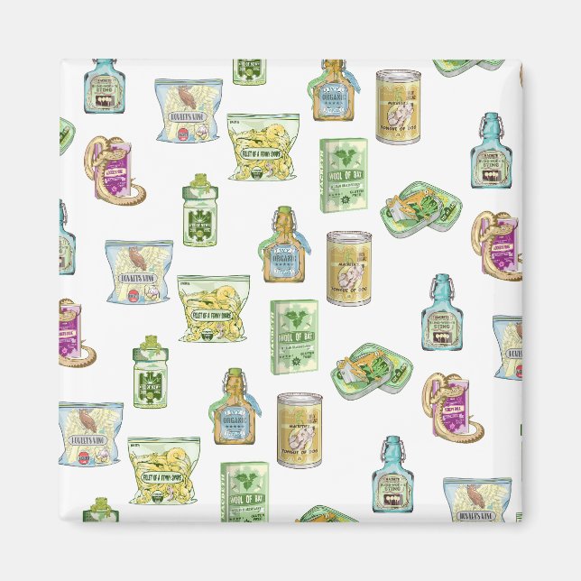 Dubblan för dubblan mönster magnet (Framsidan)