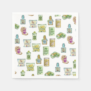 Dubblan för dubblan mönster pappersservett