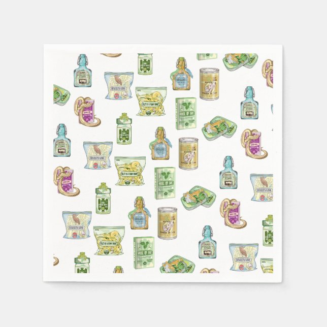 Dubblan för dubblan mönster pappersservett (Framsidan)