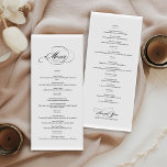 dubblan för kalligrafi av elegant vid bröllop meny<br><div class="desc">Elegantens calligraphy-dubbla vid sidan av menyn bröllop Ökar din matupplevelse med vår tilltalande dubbla-sidiga bröllop-meny, ett mästerverk av sofistikering och smak. Framsidan, förtrollad med förtjusande kalligrafi, inför en kulinarisk resa som återspeglar parets speciella dags elegans. Elegantens typografi, en dans av bläck på papper, viskar löften om ett gastronomiskt firande. Redigera...</div>