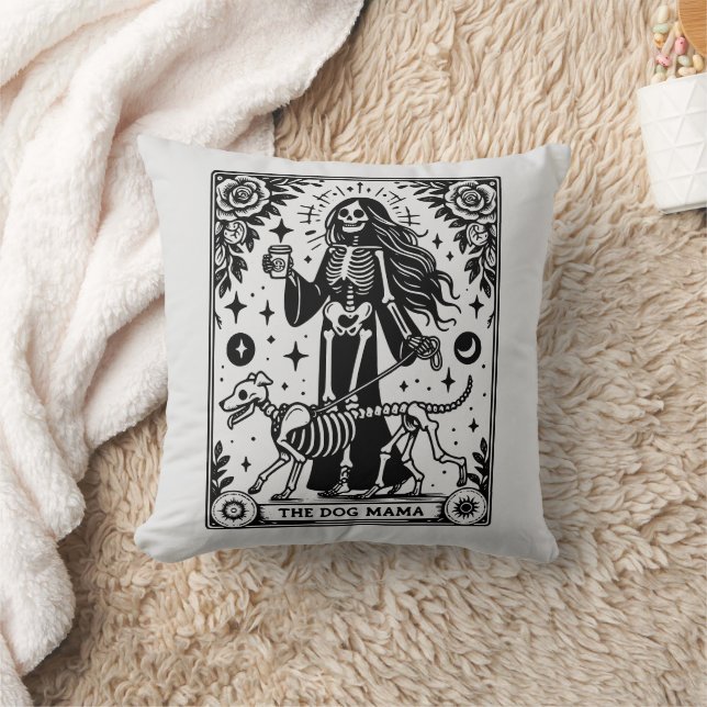 Dubblan hund för Mamma Tarot-tema sida vid sida Kudde (Filt)