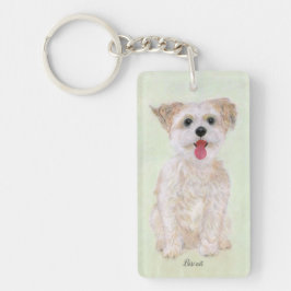 Dubblan Morkie Hund Sided Acrylic Keychain