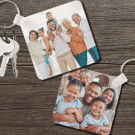 Dubblan personlig Family Side Two Photo Nyckelring<br><div class="desc">Skapa en anpassningsbar med den här dubbla-sidade fotonyckelkedjan, designad för visning av två olika foton - en på vardera sidan. Det är perfekt att fånga speciella familjeminnen eller hedra minnet av en familjeåterförening. Oavsett om du vill ha utökade familjefotografier eller stunder från en stor sammankomst kan nyckelkedjan enkelt anpassas med...</div>