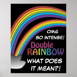 Dubblan regnar hela vägen över Himlar Poster