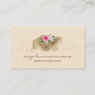 Dubblan Soap Flower Gnistra Side Visitkort