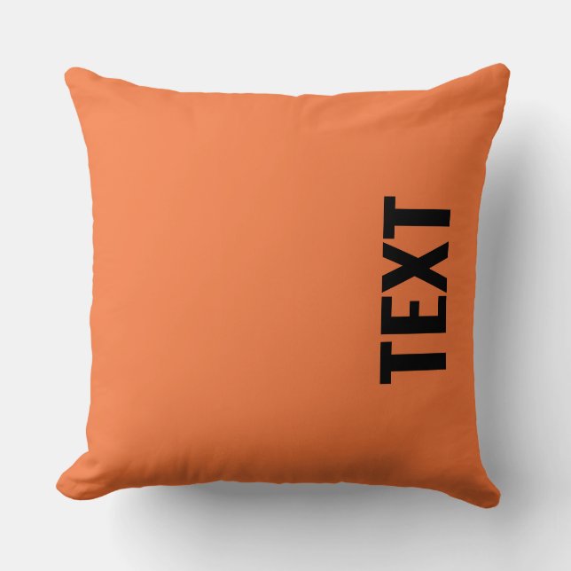 Dubblan Textens Athletic Orange Sided Modern Kudde (Framsida)