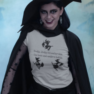 Dubblan Toil och Trouble Dubbla Witches T Shirt