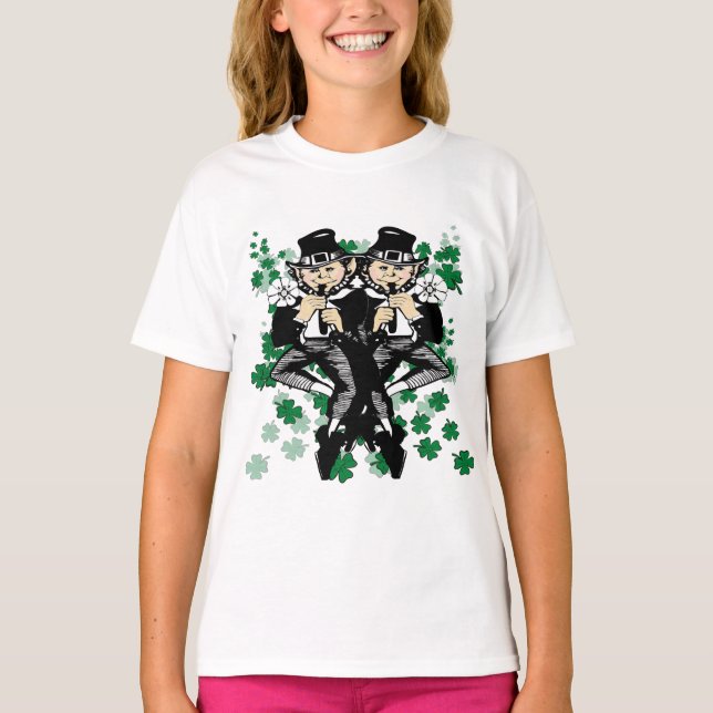 Dubblan Tur Leprechaun T Shirt (Framsida)