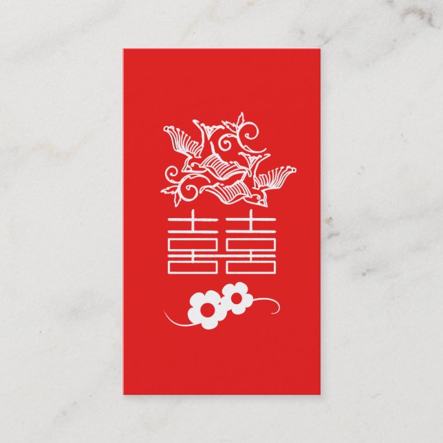 Dubblans lycka - Feng Shui-Affärskortet Visitkort (Framsida)