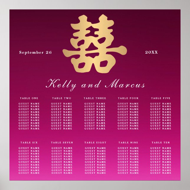 Dubblans lycka | Planer för sjösättning i Bröllop Poster (Framsidan)