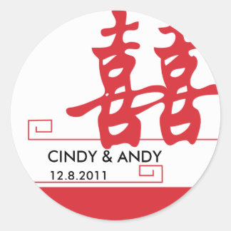 Dubblans lycka runt klistermärke