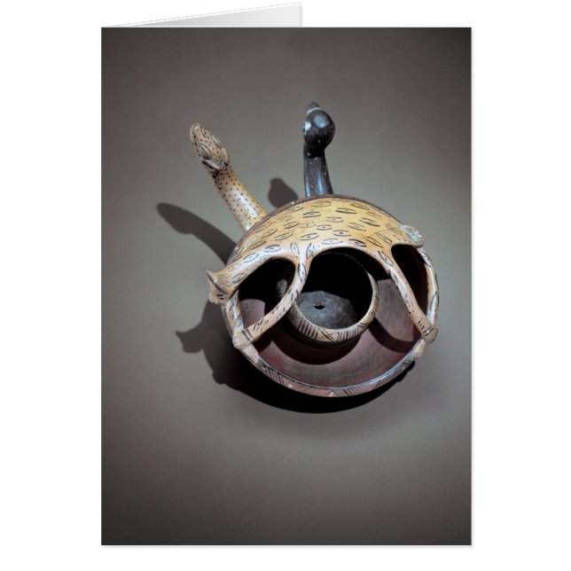 Dubblans serpent skål hälsningskort (Framsidan)