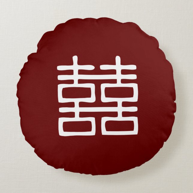 Dubblans slangar runt fyllning rund kudde (Framsidan)