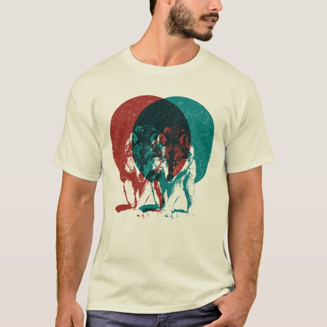 Dubblans Varg i natten T Shirt (Framsida)