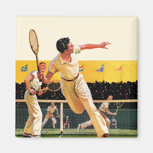 Dubblas Tennis Match Magnet (Framsidan)