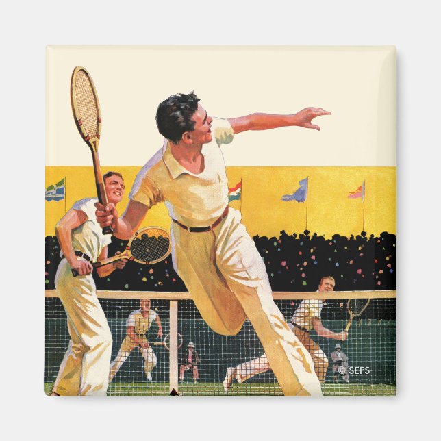 Dubblas Tennis Match Magnet (Framsidan)