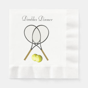 Dubblas Tennis Sport Anpassningsbar Pappersservett