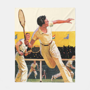 Dubblatennismatch Fleecefilt