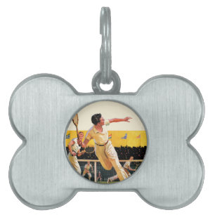 Dubblatennismatch ID-bricka Husdjur