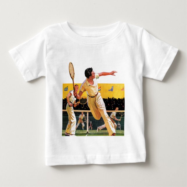 Dubblatennismatch Tee Shirt (Framsida)
