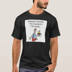 dubblett överbryggar den modiga spelare t-shirt