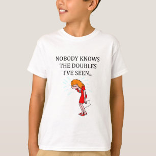 dubblett överbryggar den modiga spelare t-shirt