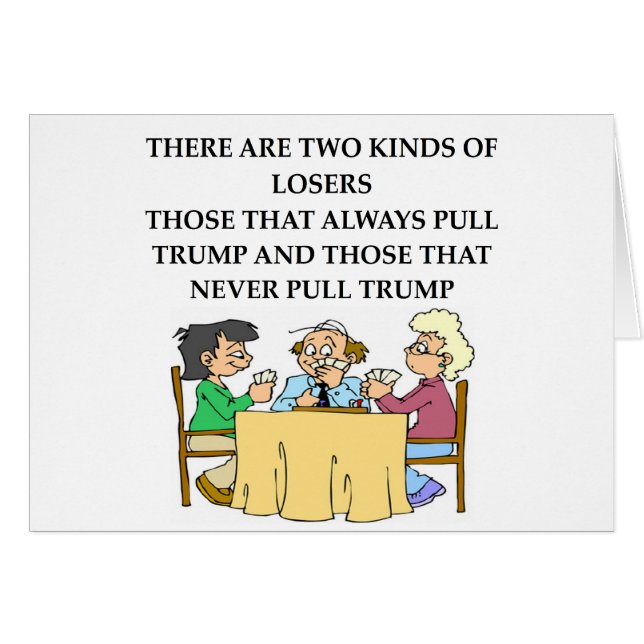 dubblett överbryggar skämt hälsningskort (Framsidan Horizontal)