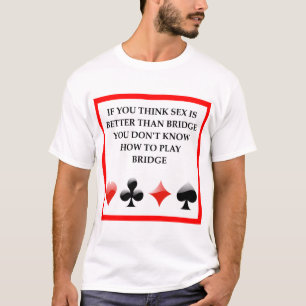 dubblett överbryggar skämt t shirt