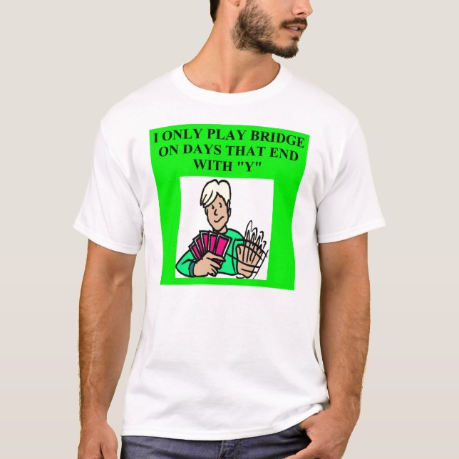 dubblett överbryggar spelareleken tee shirt (Framsida)