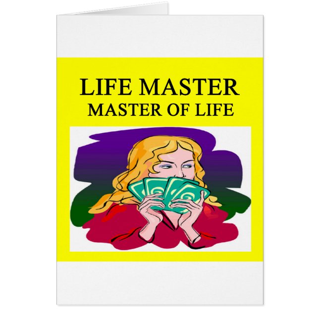 dubblett överbryggar spelareskämt hälsningskort (Framsidan)