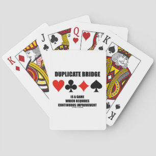 Dubblettbrygga kräver kontinuerlig förbättring casinokort