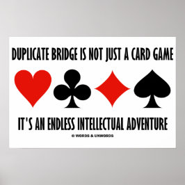 Dubblettbryggan är inte bara ett kortspel utan änd poster