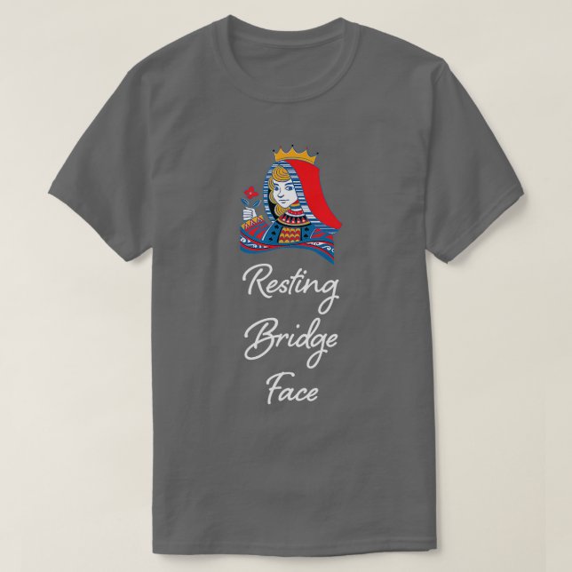 Dubblettkortsspel för avtalsbrygga är lustigt t shirt (Design framsida)