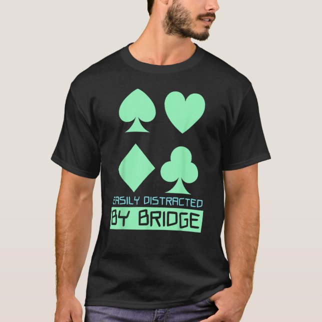 Dubblettspel för Bridge-erbjudanden T Shirt (Framsida)