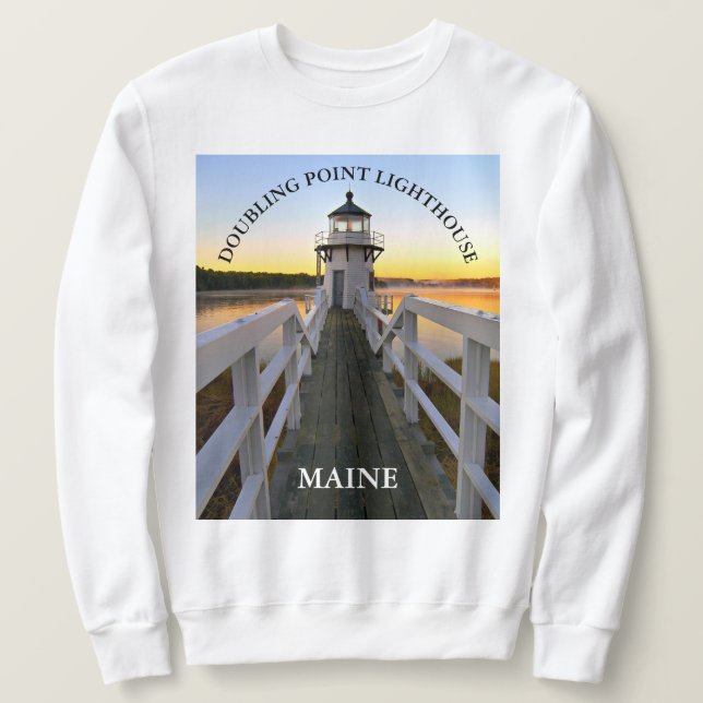 Dubbling Point fyr, Maine Sweatshirt (Design framsida)