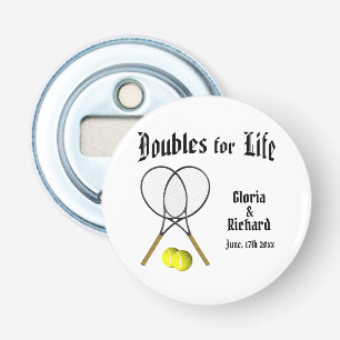 Dubblor för Life Tennis Bröllop Flasköppnare