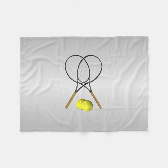 Dubblor Tennis Sport Theme Fleecefilt (Framsidan (Horisontell))