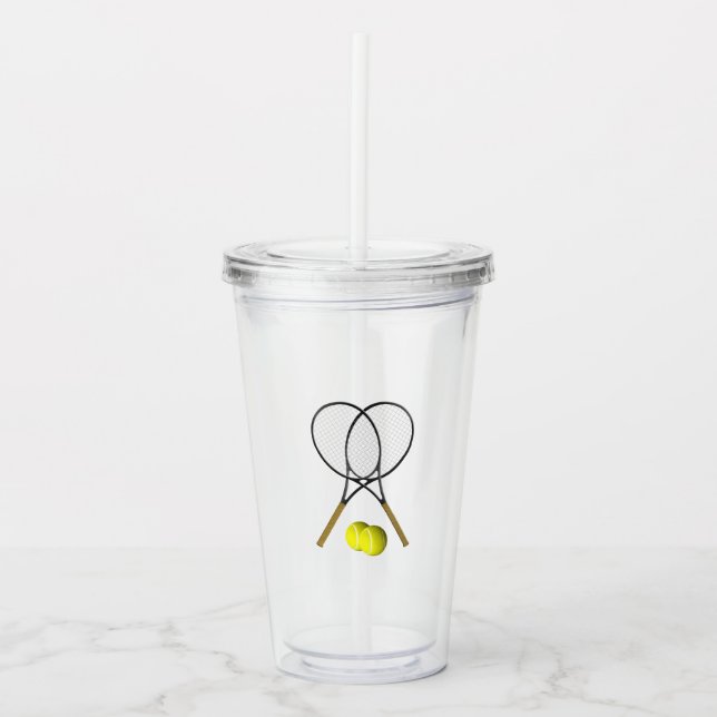 Dubblor Tennis Sport Theme Take Away Mugg (Framsida)