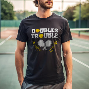 Dubblor Trouble Pickleball Partner Tournament T Shirt