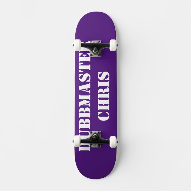 DUBBMASTER CHRIS SKATEBOARD/INTERLUDE PIXTURER MINI SKATEBOARD BRÄDA 18,5 CM (Framsida)